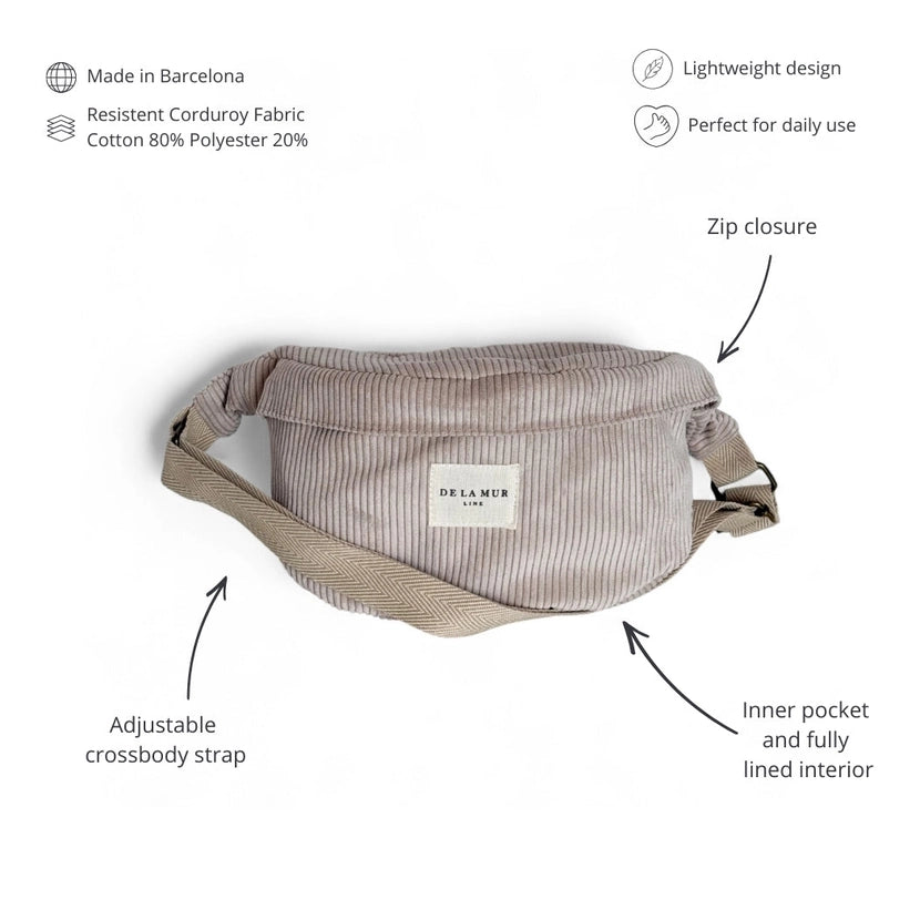De La Mur Line US Inc. - Corduroy Fanny Pack - Taupe