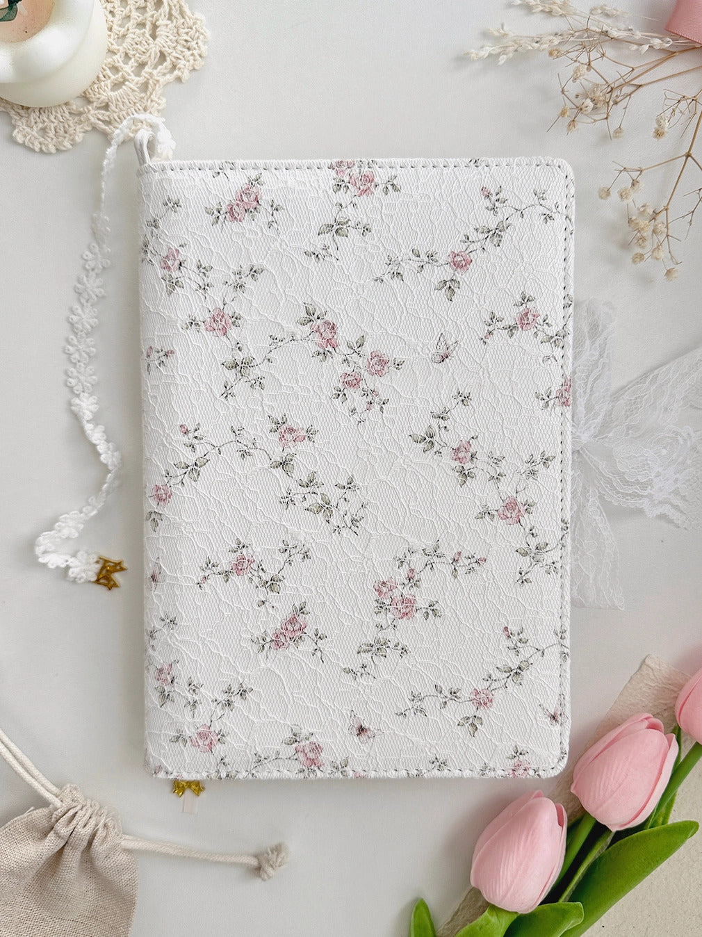Leelajournals - Notebook Cover - Rose Field - A5