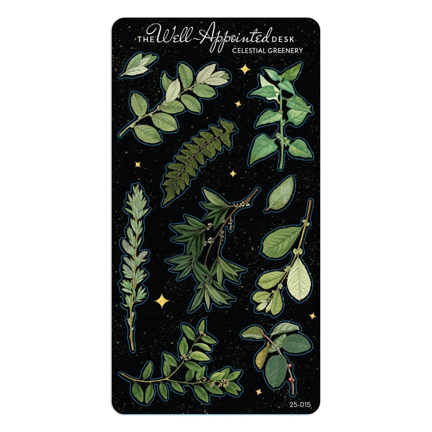 The Well Appointed Desk - Celestial Greenery Sticker Sheet