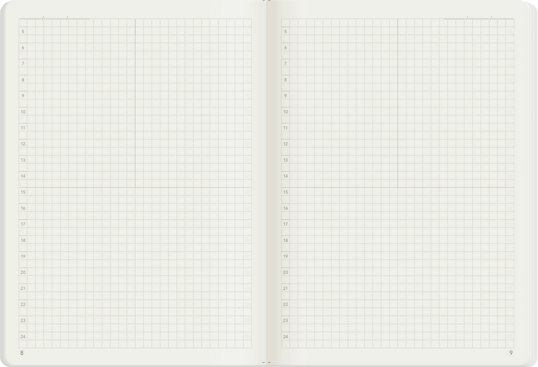 Wonderland222 Notebook B6 Grid 192 page - Spiced Cedar