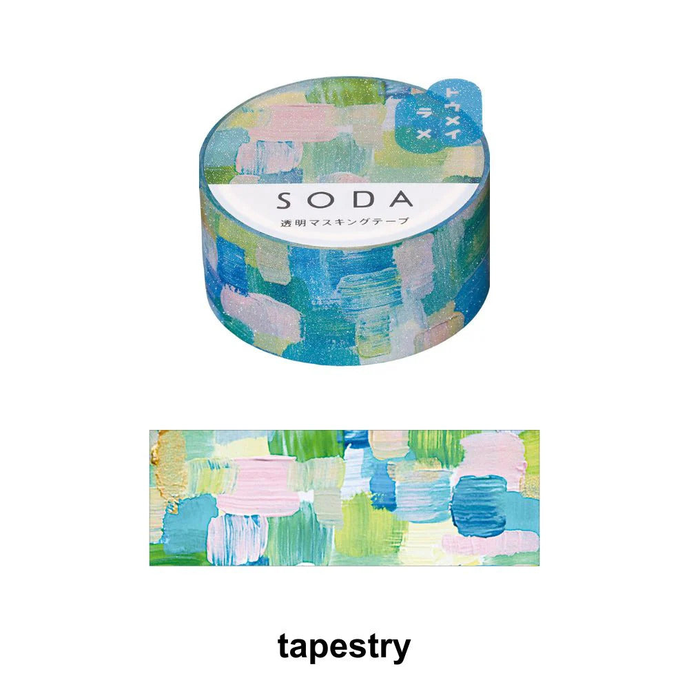 King Jim SODA Transparent Masking Tape - 20mm - Tapestry