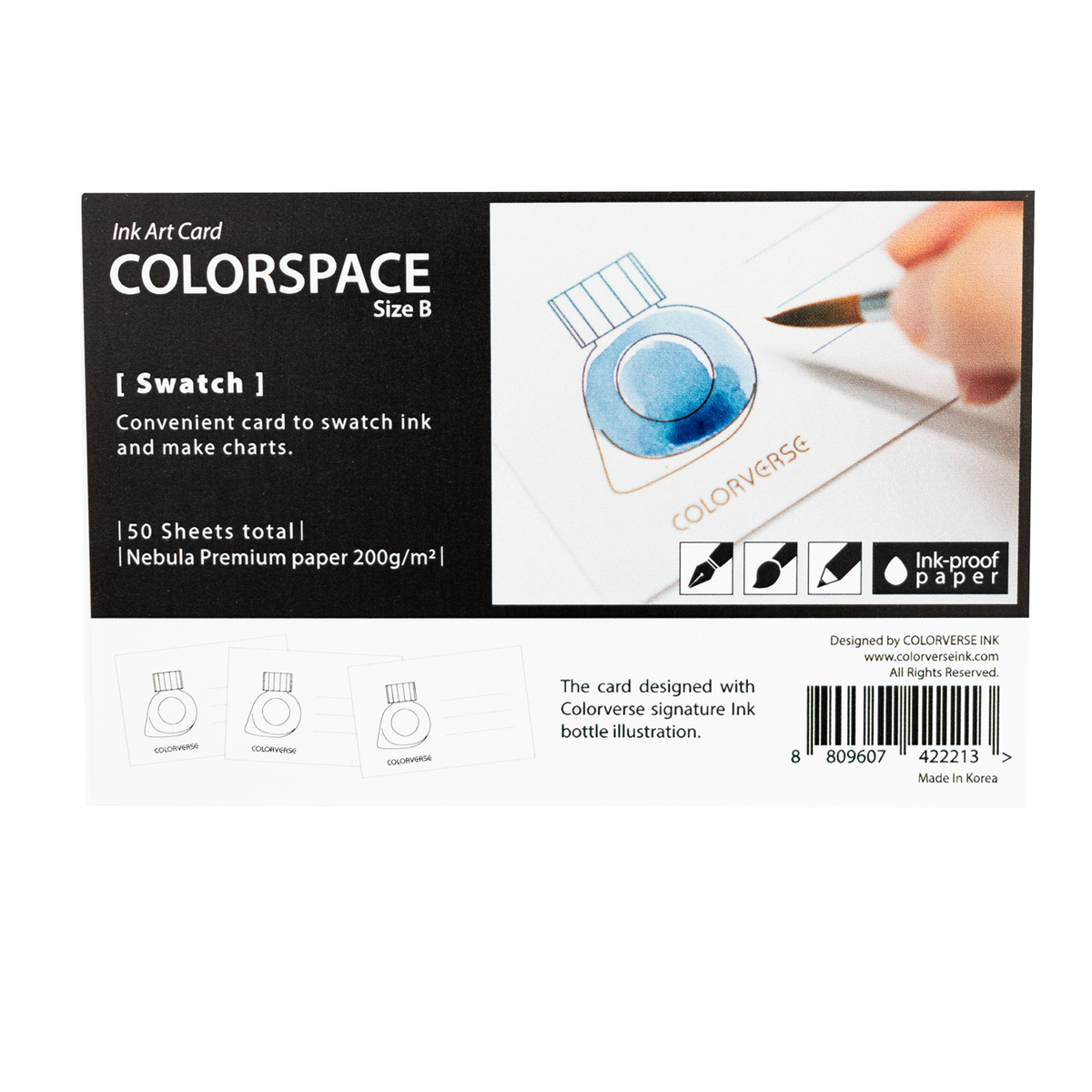 Colorverse Colorspace Ink Art Card - Ink Bottle Size B