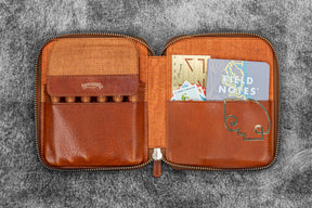 Galen Leather Co. Legacy Zip Pen Case - A6 6 Pen