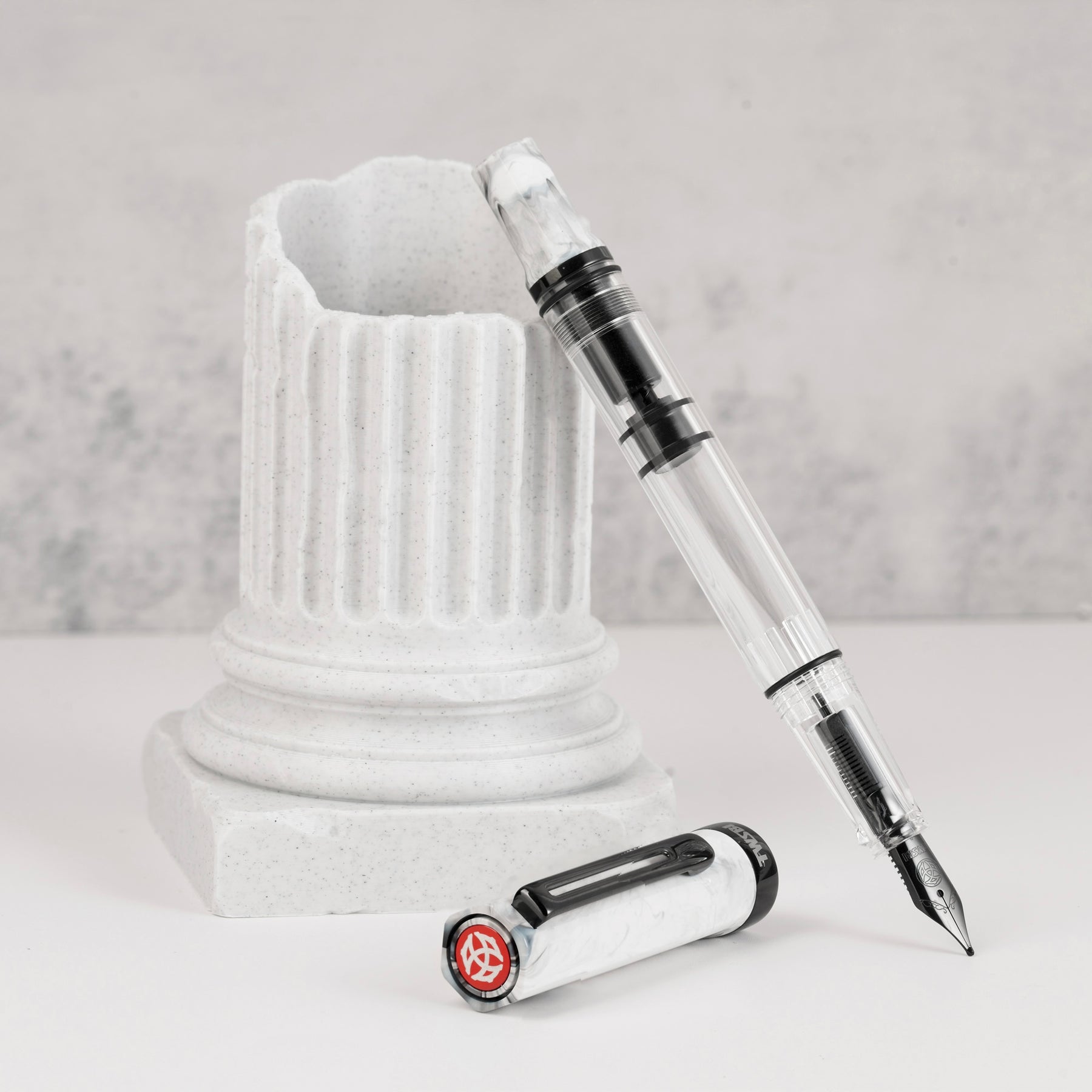 TWSBI ECO - Carrara w/Onyx Fountain