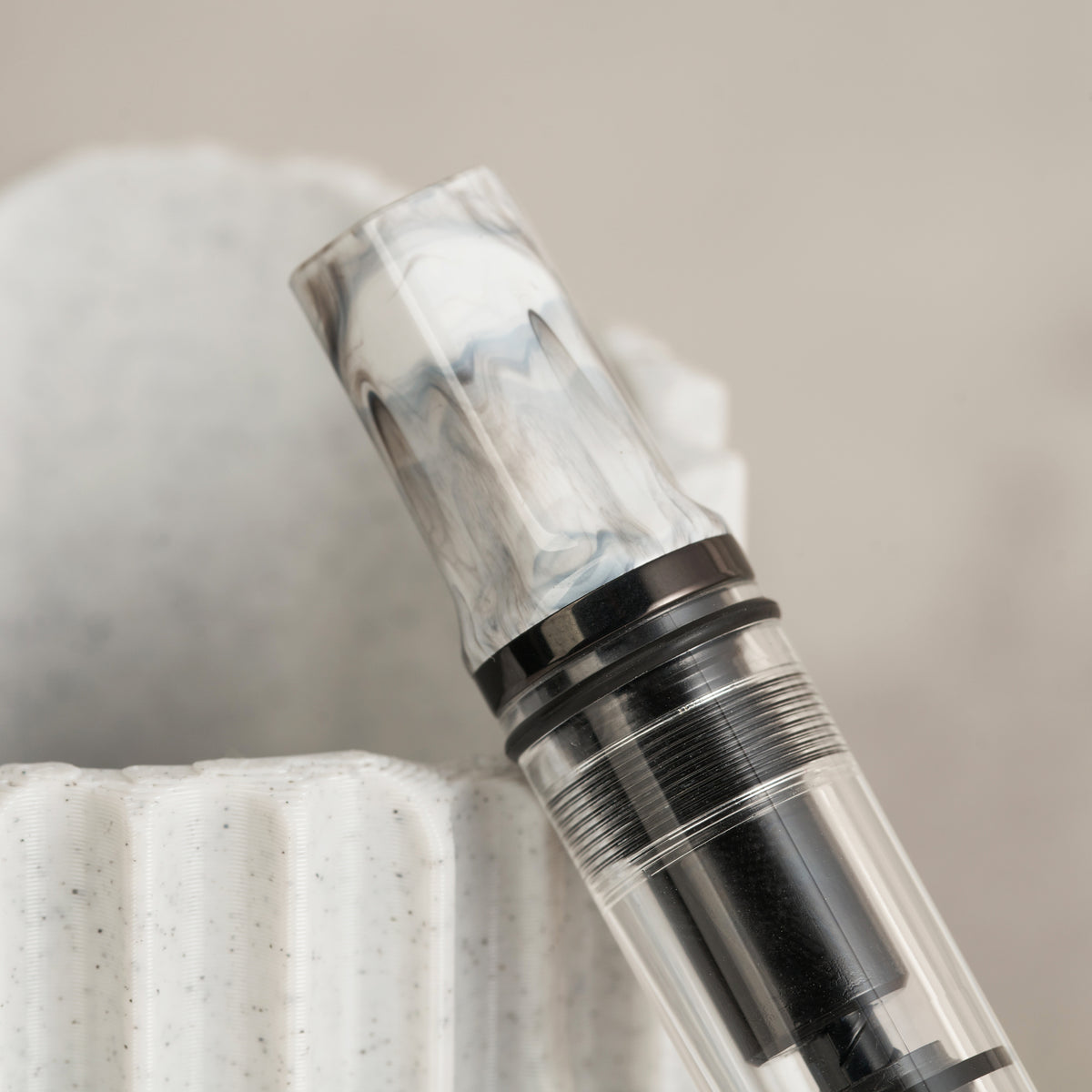 TWSBI ECO - Carrara w/Onyx Fountain