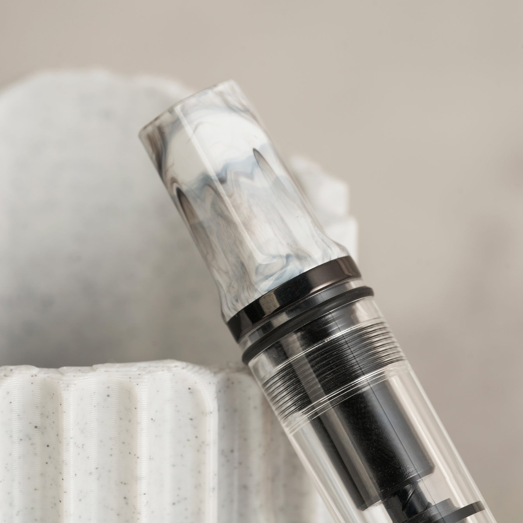 TWSBI ECO - Carrara w/Onyx Fountain