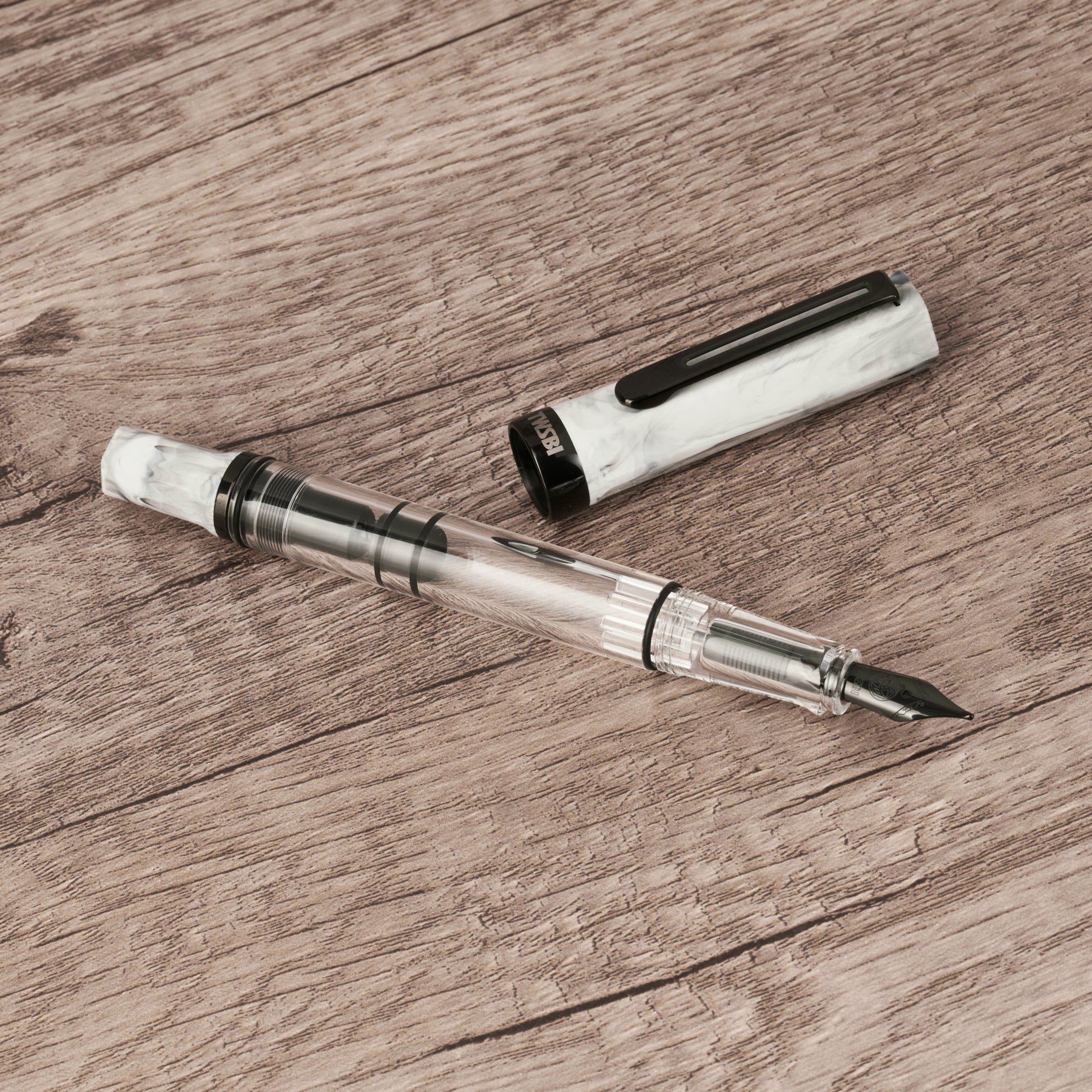 TWSBI ECO - Carrara w/Onyx Fountain