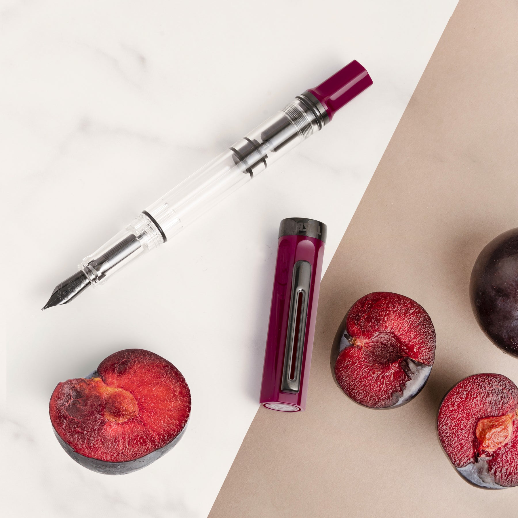 TWSBI ECO - Plum w/Onyx trim Fountain