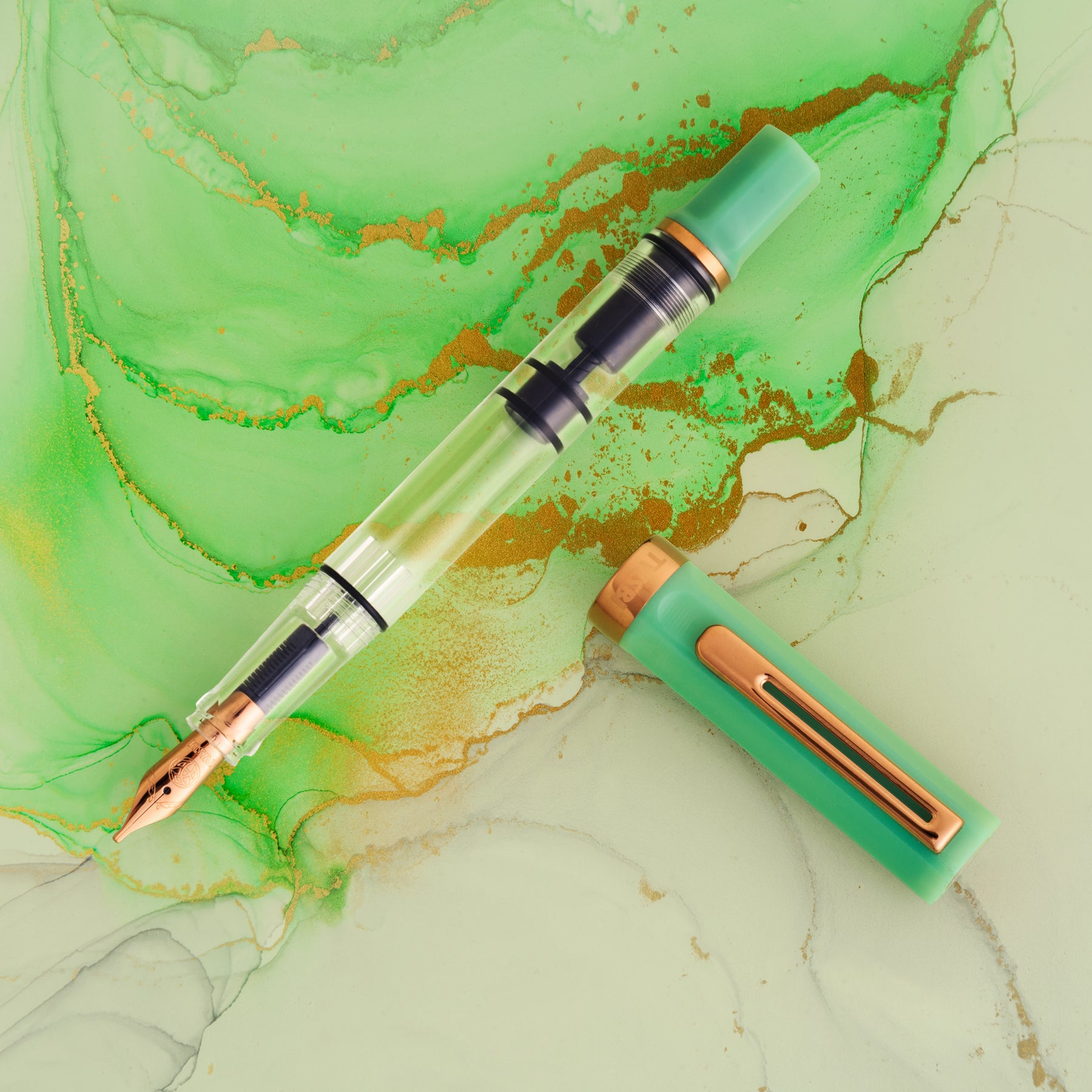 TWSBI ECO - Jade Jelly w/Bronze Trim