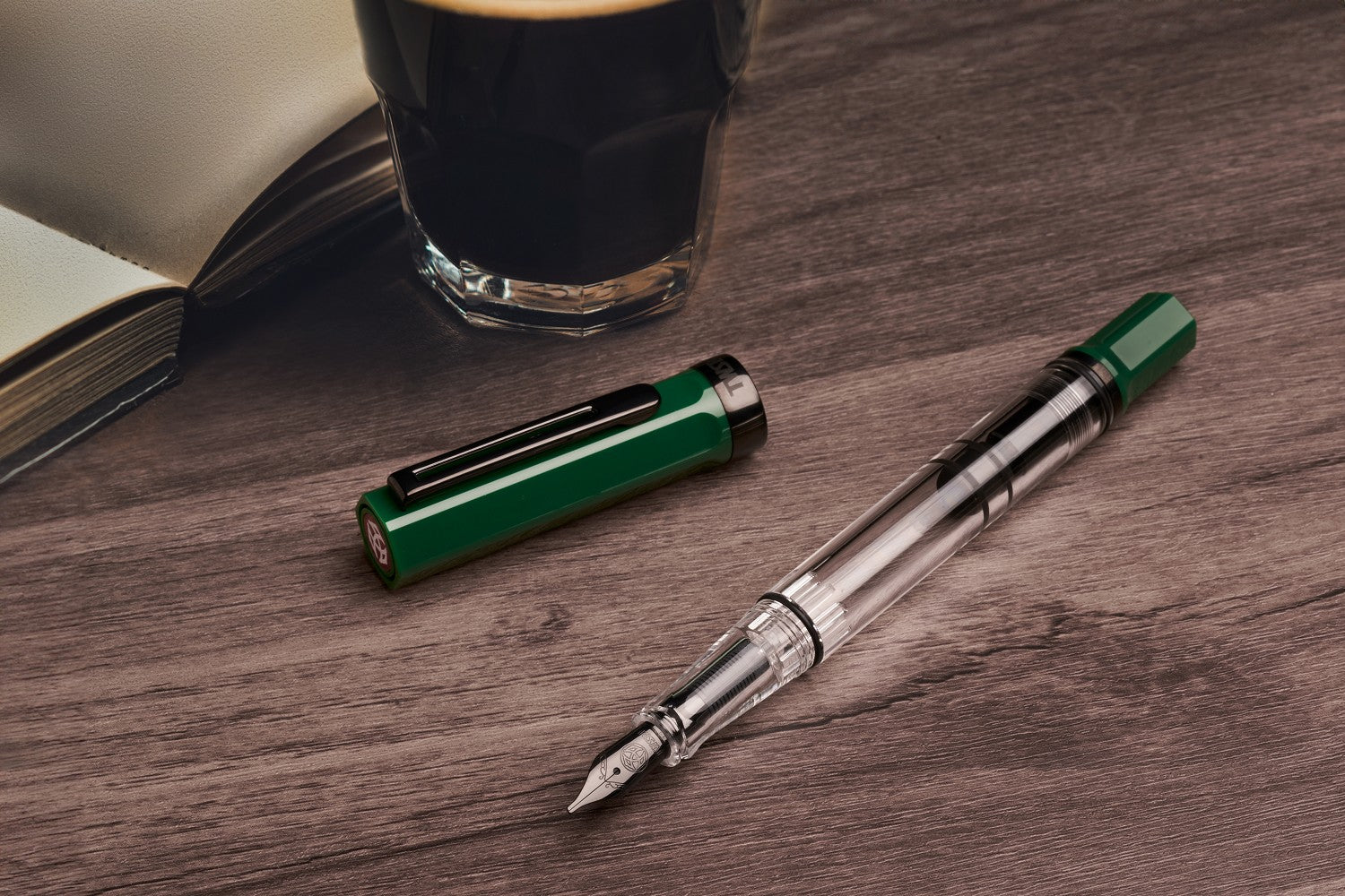 TWSBI ECO - Irish Green / Onyx Fountain