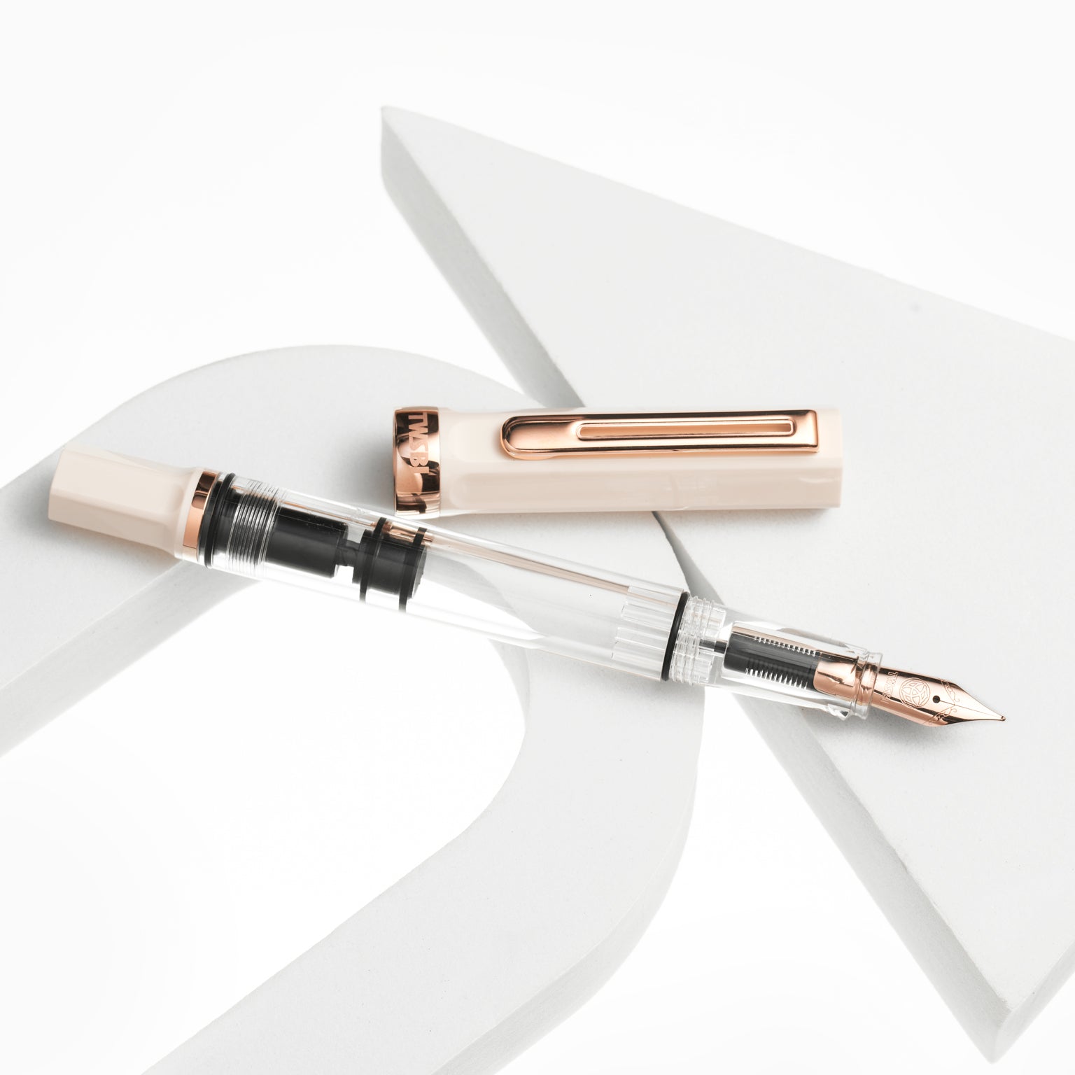 TWSBI ECO - Crème w/ Rose Gold Fountain
