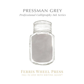 Ferris Wheel Press - Fanciful Events Calligraphy Ink - Pressman Grey