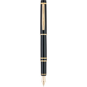 Pilot Grance - Black with Gold Trim Fountain