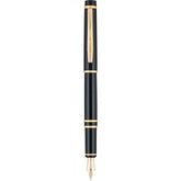 Pilot Grance - Black with Gold Trim Fountain