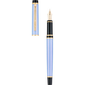 Pilot Grance Pearl Light Blue with Gold Trim Fountain