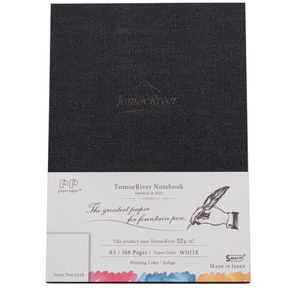 Sakae TP - Tomoe River Hard Cover White 52gsm 368 Page A5 Notebook - Dot Grid