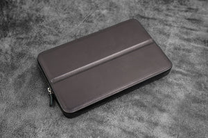 Galen Leather Co. Zipper Magnum Opus 12 Slot Hard Pen Case - Black