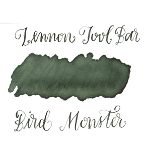 Dark muted green ink swatch on a white background. Lennon Tool Bar 'Bird Monster'