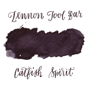 Dark purple-black ink swatch on a white background. Lennon Tool Bar 'Catfsh Spirit'