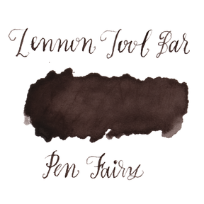 Dark espresso brown ink swatch on a white background. Lennon Tool Bar 'Pen Fairy'