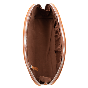Galen Leather Co. Leather Lunar Makeup / Toiletry bag - Crazy Horse Brown