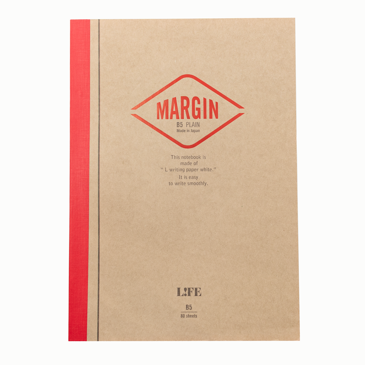 Life Stationery Margin B5 Side Bound Notebook