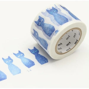 MT Washi tape - Ao-Neko Blue Cat