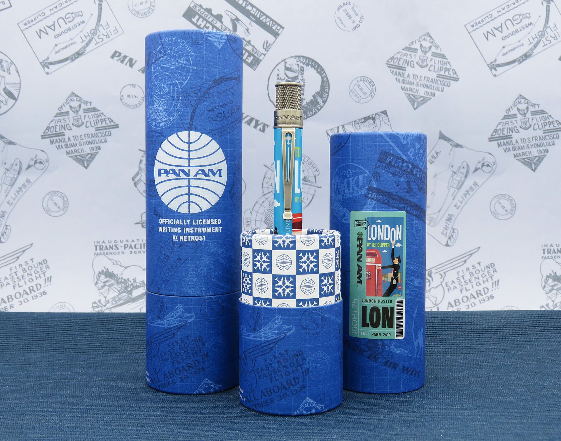 Retro 1951 Pan Am® - London Poster Tornado Rollerball
