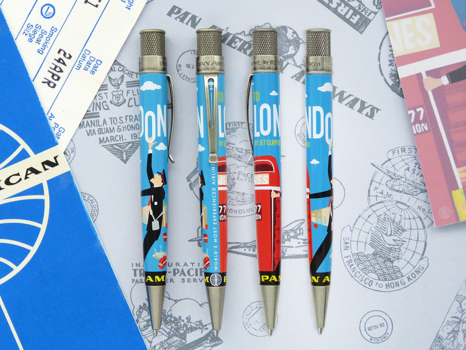 Retro 1951 Pan Am® - London Poster Tornado Rollerball