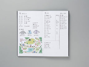 Kokuyo Me Field Notebook 3mm Grid - Blue