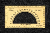 Galen Leather Co. Brass Rectangle Protractor