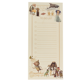 San Lorenzo To Do List Memo Pad - Pinocchio