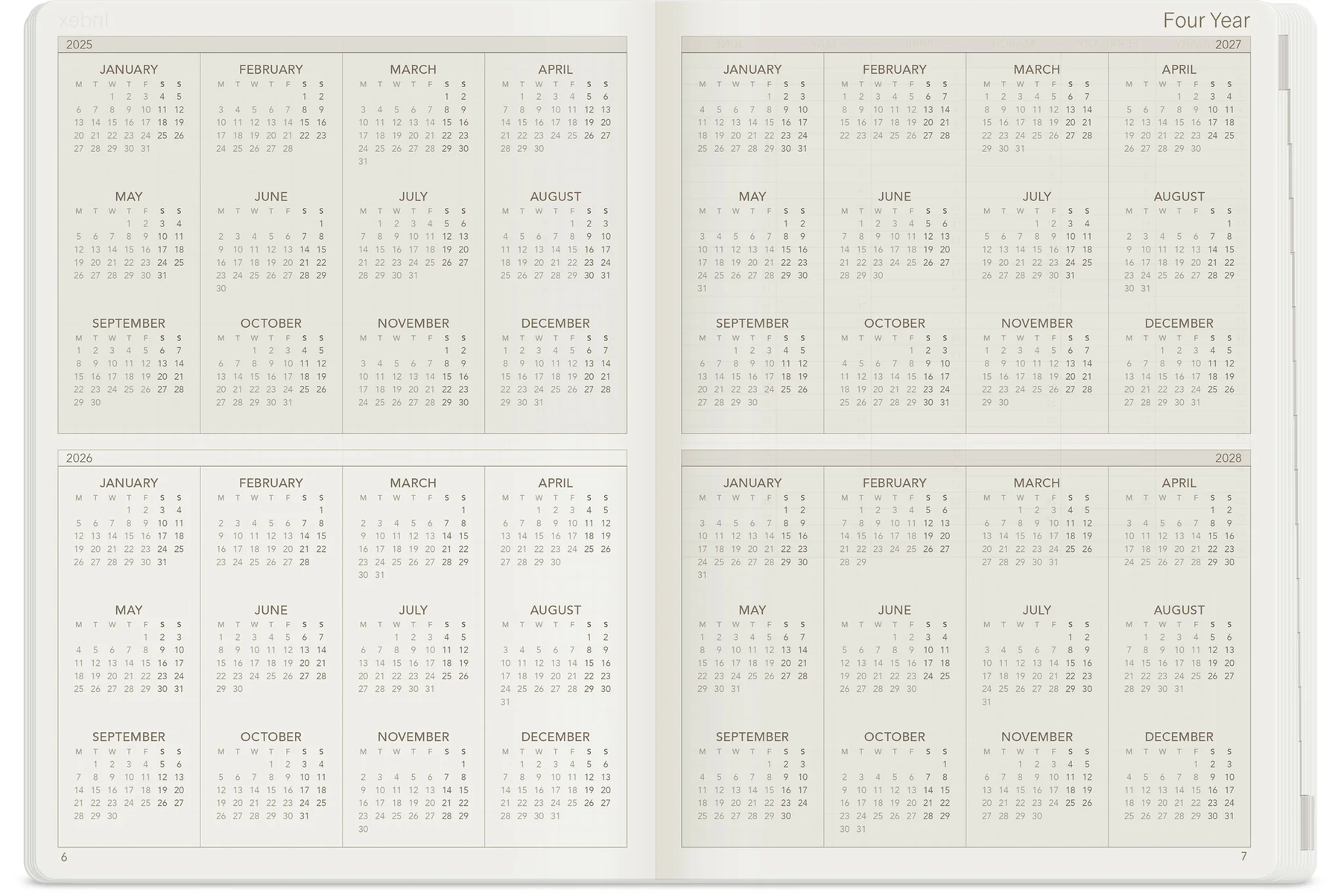 Wonderland222 2026 B6 Weekly Planner - All-in-One - Unstacked Weekends