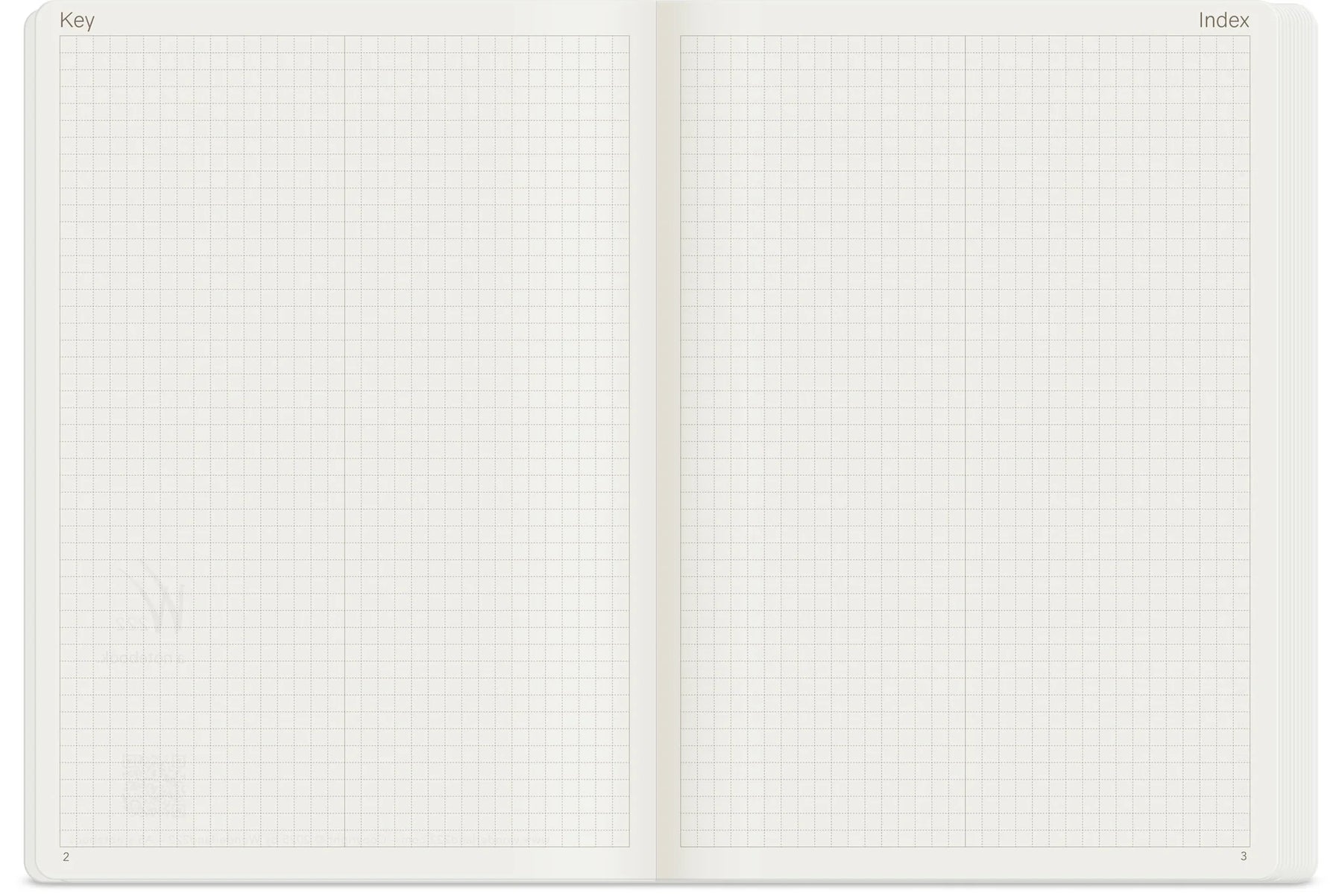 Wonderland222 Notebook A5 Grid 192 Page - Fiddlehead