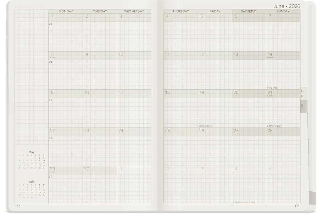Wonderland222 2026 B6 Weekly Planner - All-in-One - Unstacked Weekends