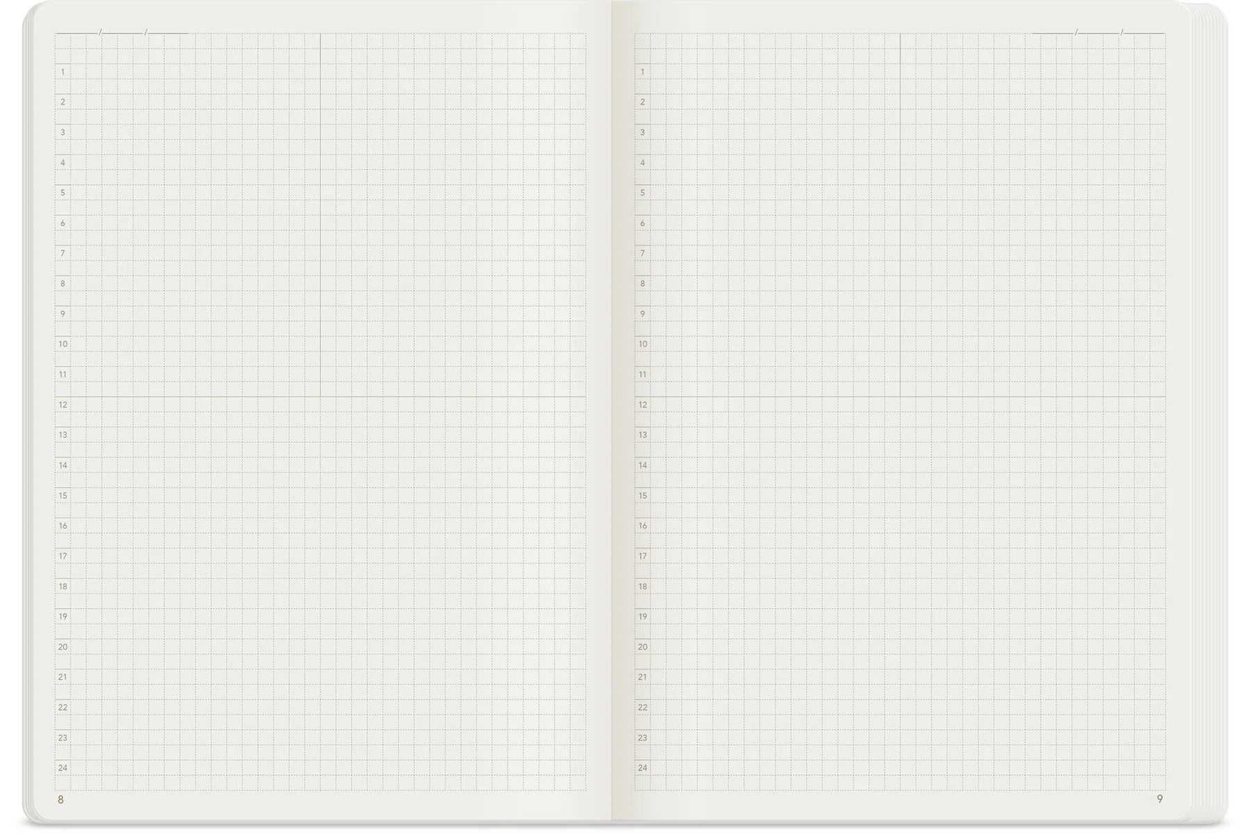 Wonderland222 Notebook B6 Grid 192 Page - Fiddlehead