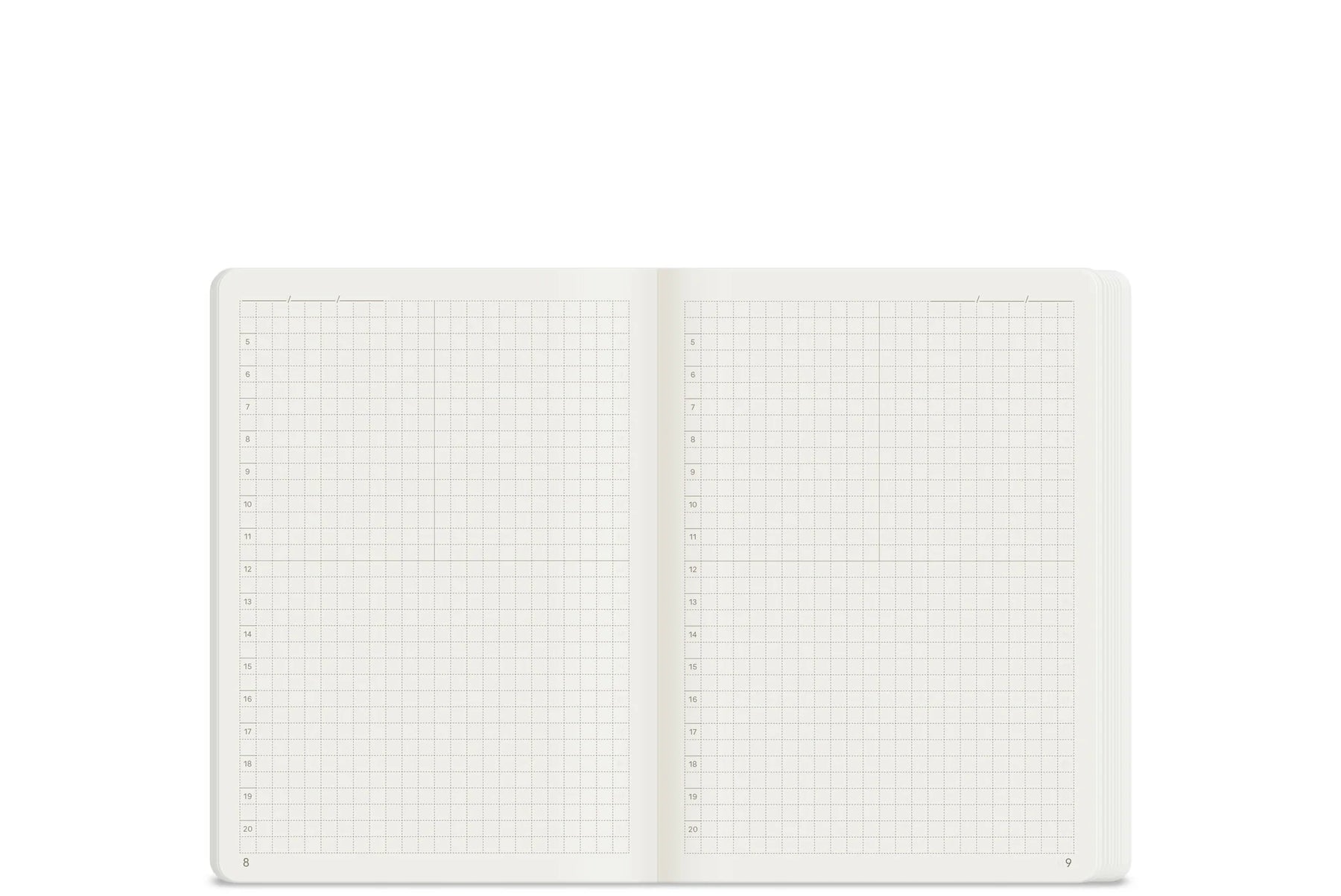Wonderland222 Notebook A6 Grid 368 Page - Fiddlehead