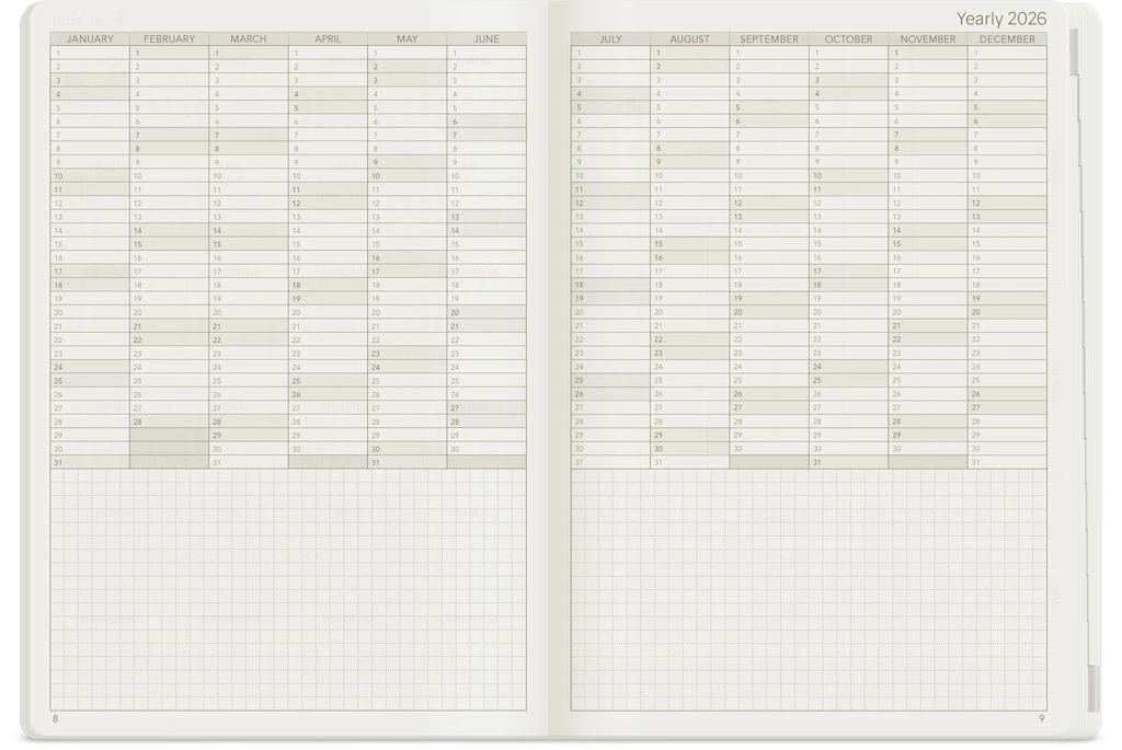 Wonderland222 2026 B6 Weekly Planner - All-in-One - Unstacked Weekends