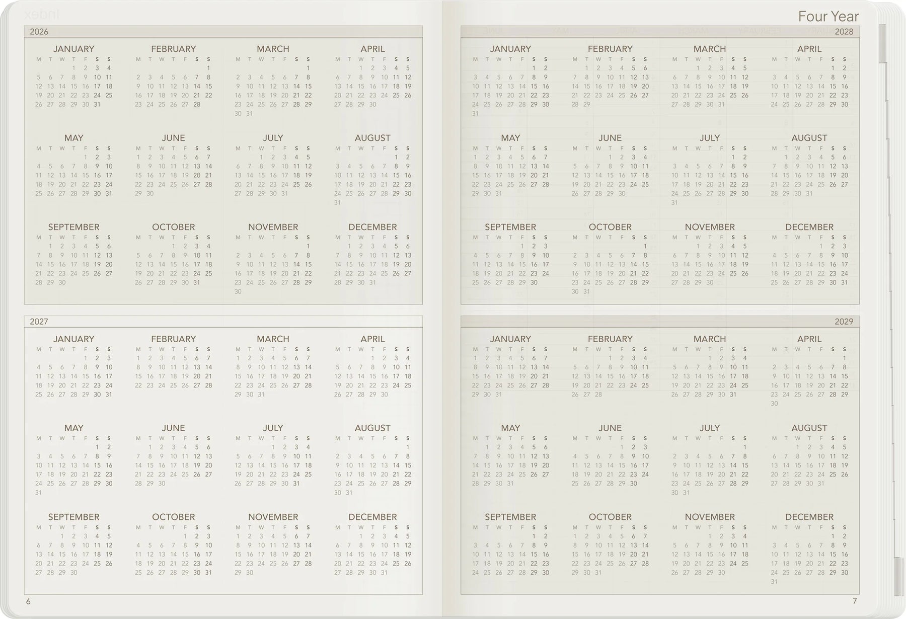 Wonderland22 2027 A5 Weekly Planner - Core - Unstacked Weekends