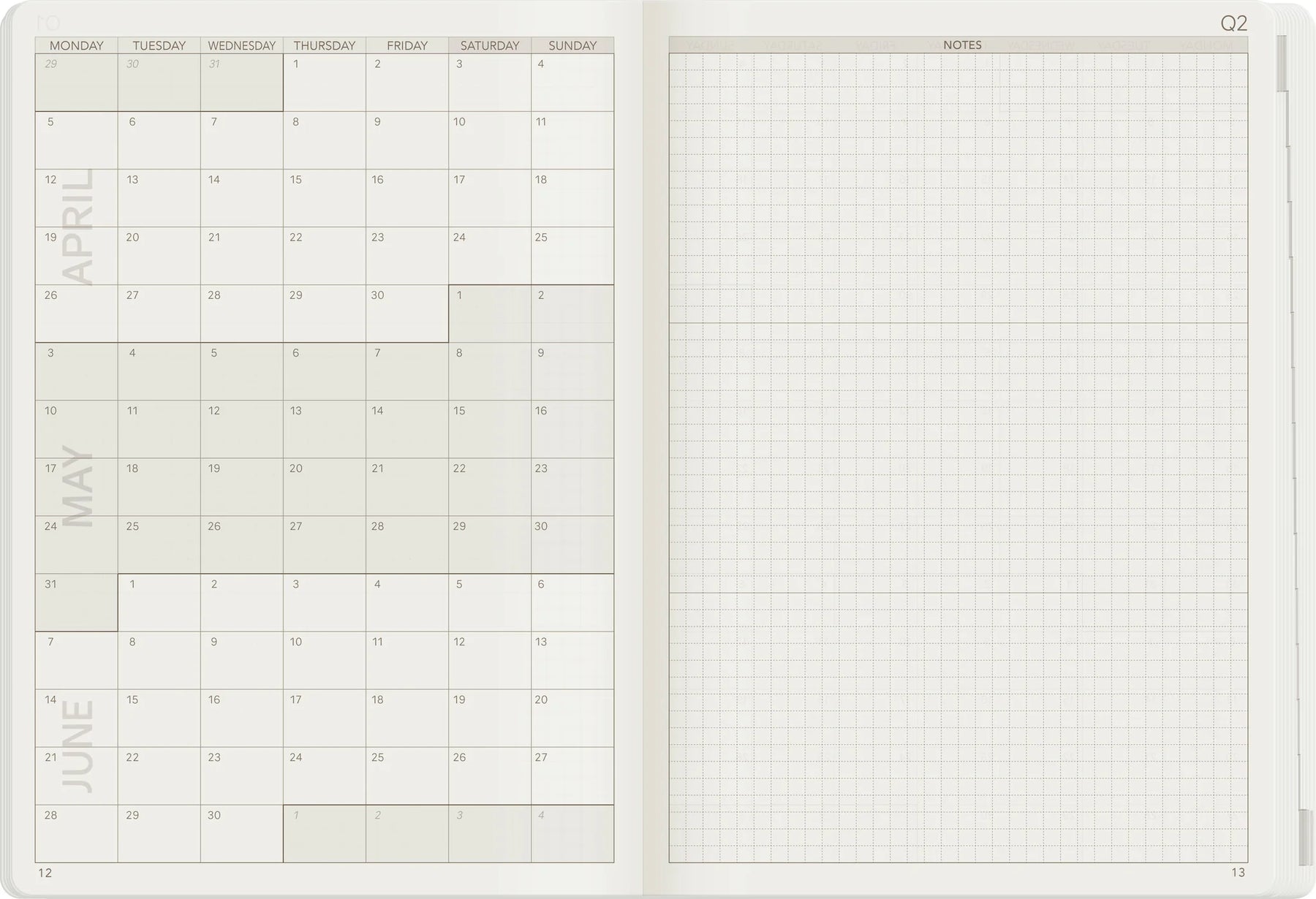 Wonderland22 2027 A5 Weekly Planner - Core - Horizontal