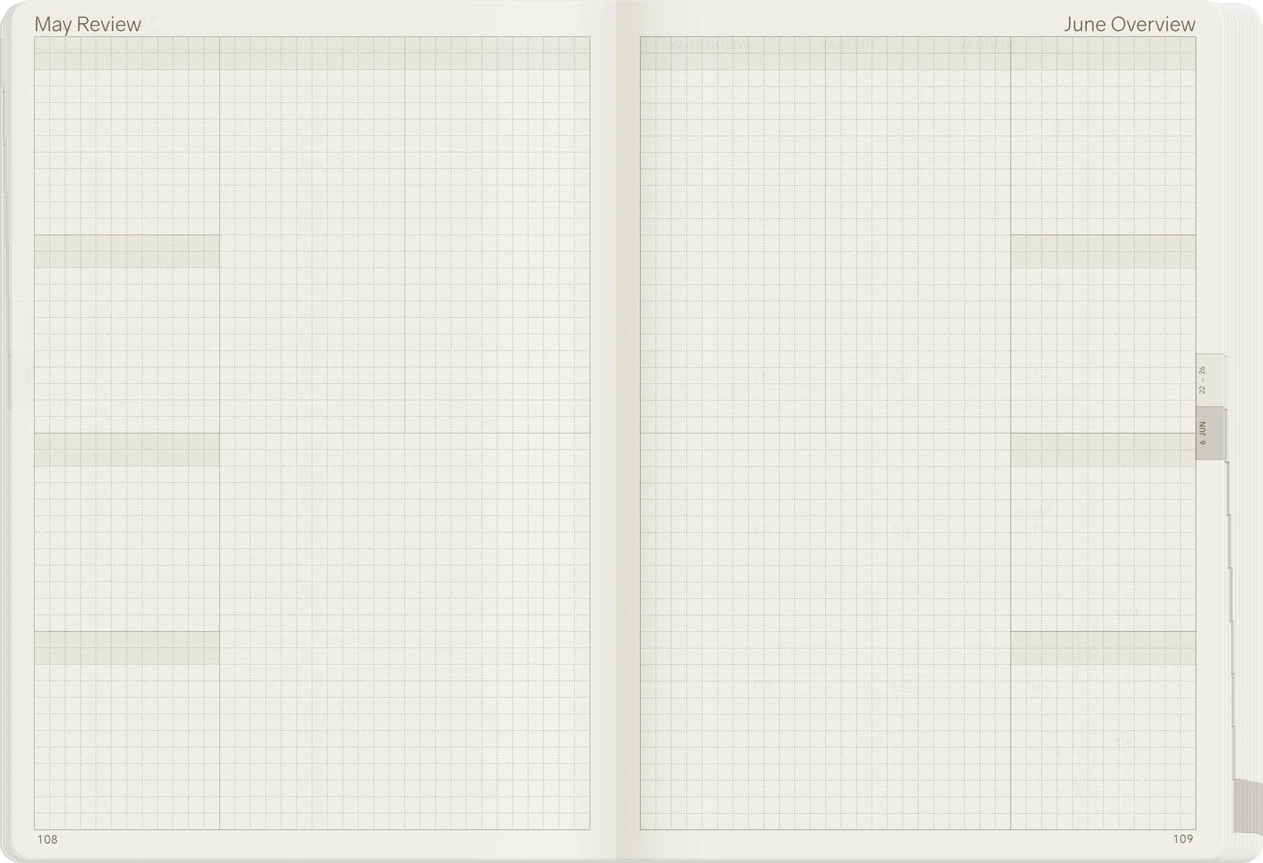 Wonderland22 2027 A5 Weekly Planner - Core - Unstacked Weekends