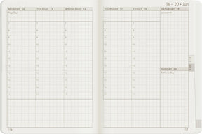 Wonderland22 2027 A6 Weekly Planner - Core - Stacked Weekends