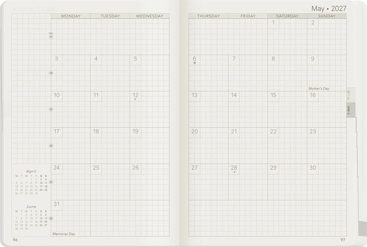 Wonderland222 2027 B6 Weekly Planner - Core - Horizontal