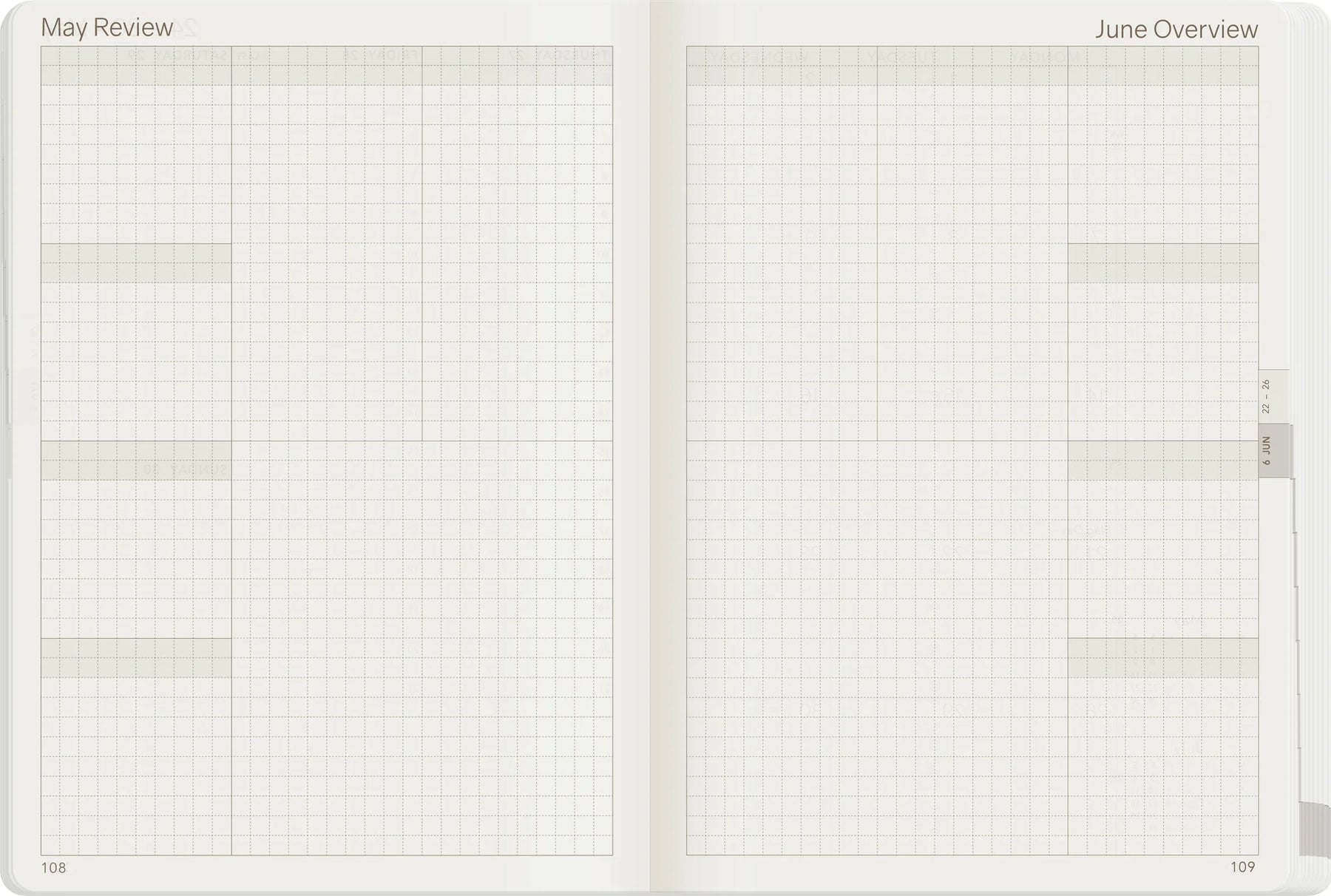 Wonderland22 2027 B6 Weekly Planner - All in One - Stacked Weekends