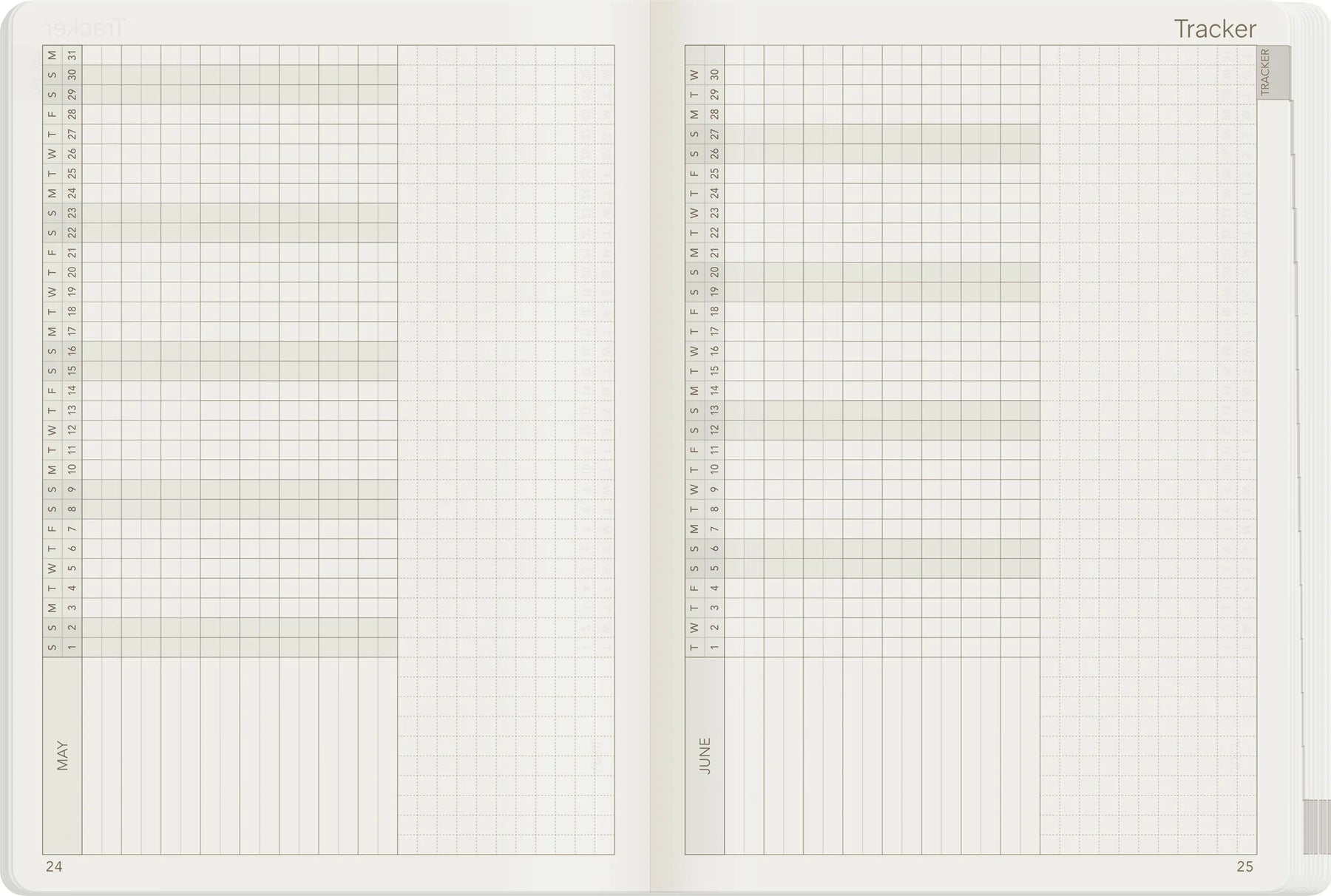 Wonderland22 2027 B6 Weekly Planner - Core - Stacked Weekends