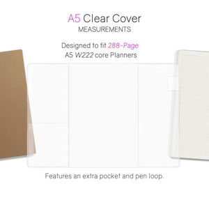 Wonderland22 A5 Vinyl Clear Cover - 288 Page Notebooks
