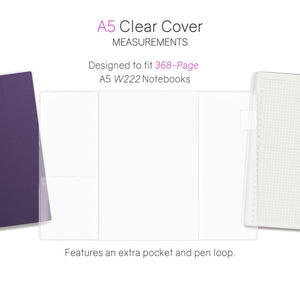 Wonderland22 A5 Vinyl Clear Cover - 368 Page Notebooks