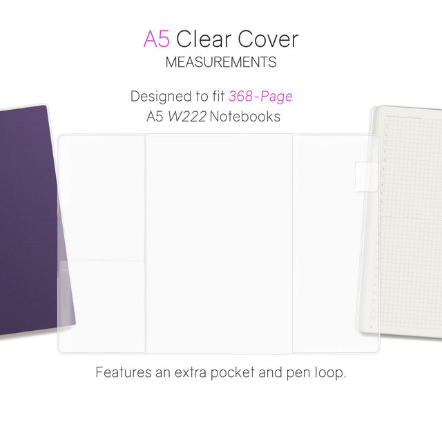 Wonderland22 A5 Vinyl Clear Cover - 368 Page Notebooks