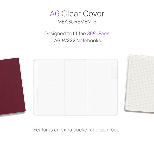 Wonderland222 A6 Vinyl Clear Cover - 368 Page Notebooks