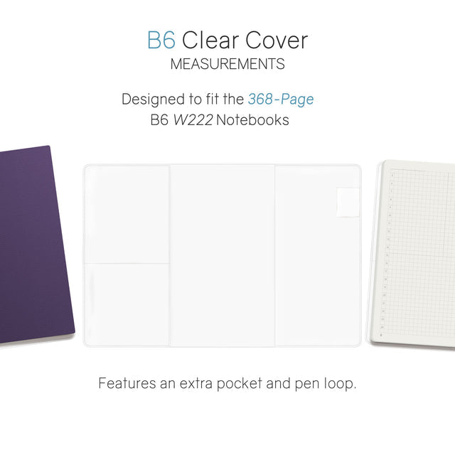 Wonderland222 B6 Vinyl Clear Cover - 368 Page Notebooks